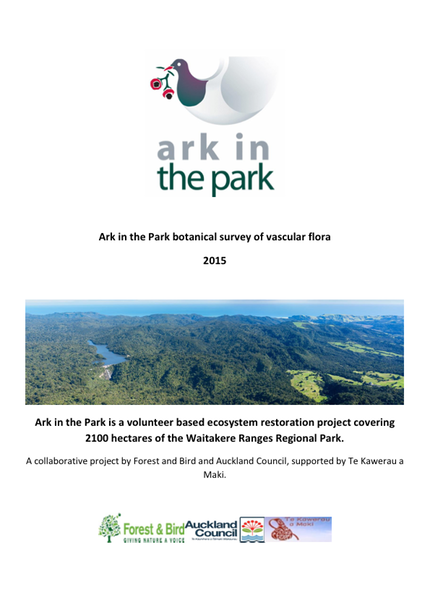 Ark in the Park Vascular Flora